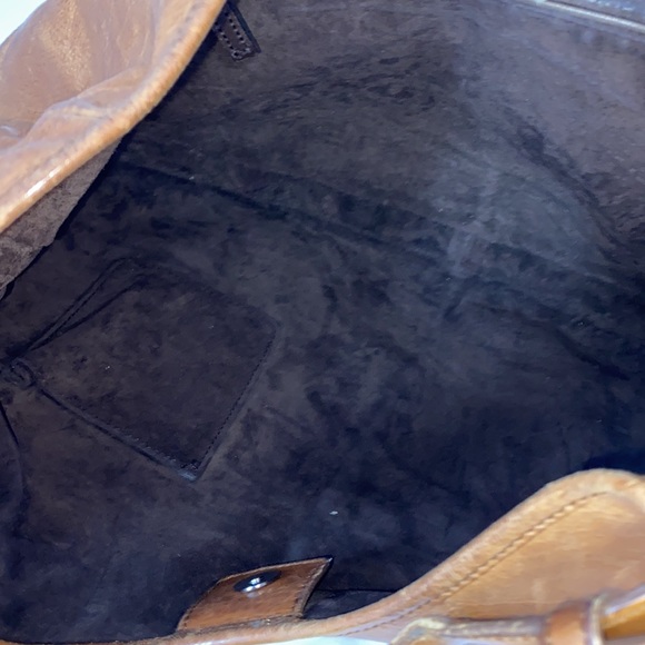 YSL Yves Saint Laurent mombasa brown tusk handle hobo bag - Picture 9 of 16